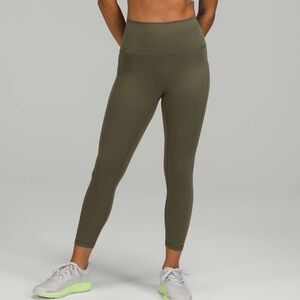 EUC Lululemon Wunder Train Tight with Pockets 25" | Sz 8 | Carob Brown